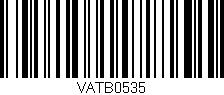 Código de barras (EAN, GTIN, SKU, ISBN): 'VATB0535'