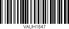 Código de barras (EAN, GTIN, SKU, ISBN): 'VAUH1647'