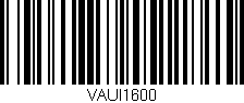Código de barras (EAN, GTIN, SKU, ISBN): 'VAUI1600'
