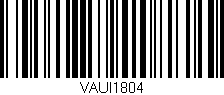 Código de barras (EAN, GTIN, SKU, ISBN): 'VAUI1804'