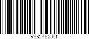 Código de barras (EAN, GTIN, SKU, ISBN): 'VB52RE2001'