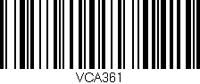 Código de barras (EAN, GTIN, SKU, ISBN): 'VCA361'
