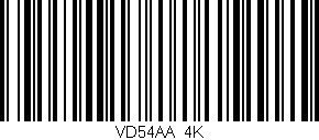Código de barras (EAN, GTIN, SKU, ISBN): 'VD54AA/4K'