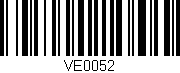 Código de barras (EAN, GTIN, SKU, ISBN): 'VE0052'