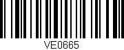 Código de barras (EAN, GTIN, SKU, ISBN): 'VE0665'