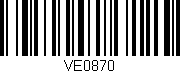 Código de barras (EAN, GTIN, SKU, ISBN): 'VE0870'