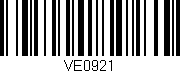 Código de barras (EAN, GTIN, SKU, ISBN): 'VE0921'