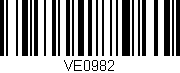 Código de barras (EAN, GTIN, SKU, ISBN): 'VE0982'