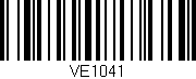 Código de barras (EAN, GTIN, SKU, ISBN): 'VE1041'