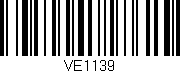 Código de barras (EAN, GTIN, SKU, ISBN): 'VE1139'