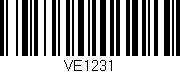 Código de barras (EAN, GTIN, SKU, ISBN): 'VE1231'