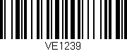 Código de barras (EAN, GTIN, SKU, ISBN): 'VE1239'