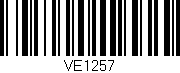 Código de barras (EAN, GTIN, SKU, ISBN): 'VE1257'
