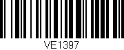 Código de barras (EAN, GTIN, SKU, ISBN): 'VE1397'