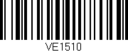Código de barras (EAN, GTIN, SKU, ISBN): 'VE1510'