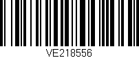 Código de barras (EAN, GTIN, SKU, ISBN): 'VE218556'