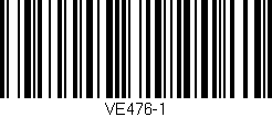 Código de barras (EAN, GTIN, SKU, ISBN): 'VE476-1'