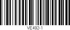 Código de barras (EAN, GTIN, SKU, ISBN): 'VE492-1'