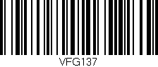 Código de barras (EAN, GTIN, SKU, ISBN): 'VFG137'