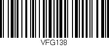 Código de barras (EAN, GTIN, SKU, ISBN): 'VFG138'