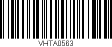 Código de barras (EAN, GTIN, SKU, ISBN): 'VHTA0563'