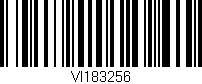 Código de barras (EAN, GTIN, SKU, ISBN): 'VI183256'