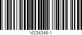 Código de barras (EAN, GTIN, SKU, ISBN): 'VI234348-1'