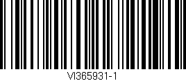 Código de barras (EAN, GTIN, SKU, ISBN): 'VI365931-1'