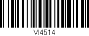 Código de barras (EAN, GTIN, SKU, ISBN): 'VI4514'