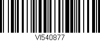 Código de barras (EAN, GTIN, SKU, ISBN): 'VI540877'