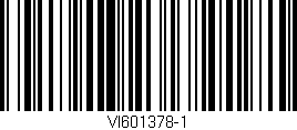 Código de barras (EAN, GTIN, SKU, ISBN): 'VI601378-1'