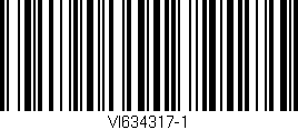 Código de barras (EAN, GTIN, SKU, ISBN): 'VI634317-1'