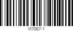 Código de barras (EAN, GTIN, SKU, ISBN): 'VI7087-1'