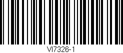 Código de barras (EAN, GTIN, SKU, ISBN): 'VI7326-1'