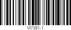 Código de barras (EAN, GTIN, SKU, ISBN): 'VI7391-1'