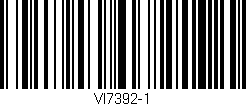 Código de barras (EAN, GTIN, SKU, ISBN): 'VI7392-1'