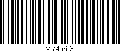 Código de barras (EAN, GTIN, SKU, ISBN): 'VI7456-3'