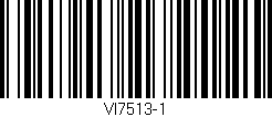 Código de barras (EAN, GTIN, SKU, ISBN): 'VI7513-1'