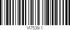 Código de barras (EAN, GTIN, SKU, ISBN): 'VI7539-1'