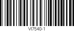 Código de barras (EAN, GTIN, SKU, ISBN): 'VI7540-1'