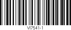 Código de barras (EAN, GTIN, SKU, ISBN): 'VI7541-1'