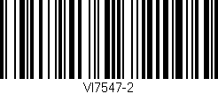 Código de barras (EAN, GTIN, SKU, ISBN): 'VI7547-2'