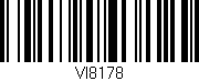 Código de barras (EAN, GTIN, SKU, ISBN): 'VI8178'