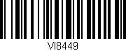 Código de barras (EAN, GTIN, SKU, ISBN): 'VI8449'