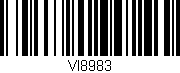 Código de barras (EAN, GTIN, SKU, ISBN): 'VI8983'