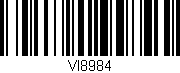 Código de barras (EAN, GTIN, SKU, ISBN): 'VI8984'
