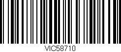 Código de barras (EAN, GTIN, SKU, ISBN): 'VIC58710'