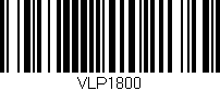 Código de barras (EAN, GTIN, SKU, ISBN): 'VLP1800'
