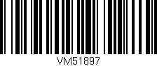 Código de barras (EAN, GTIN, SKU, ISBN): 'VM51897'