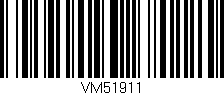 Código de barras (EAN, GTIN, SKU, ISBN): 'VM51911'